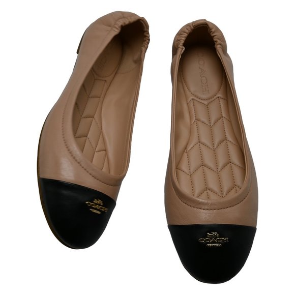 COACH Women's BONNIE Leather Ballet - Picture 4 of 5